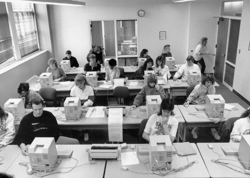Mac Lab in Stauffer-Flint late '80s