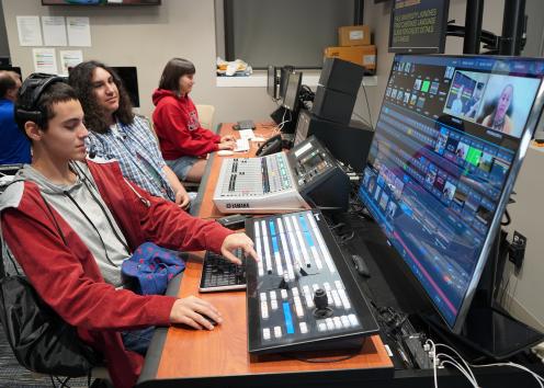 students work in studio