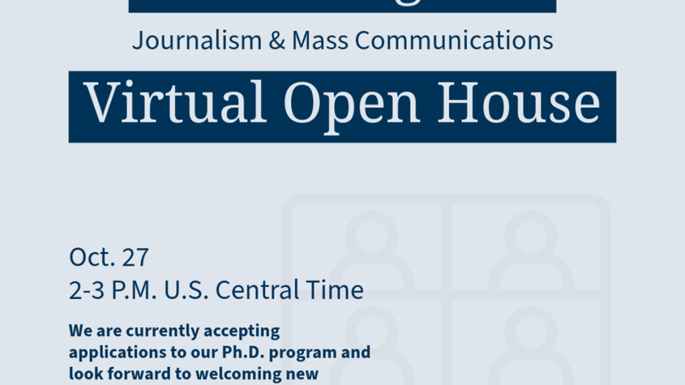 Ph.D. virtual open house graphic 